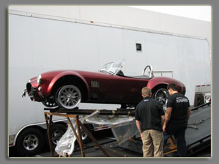 Picture Shelby car being shipped